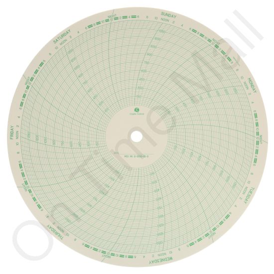 Mercury Instruments MI 0-1500-12-S Circular Charts